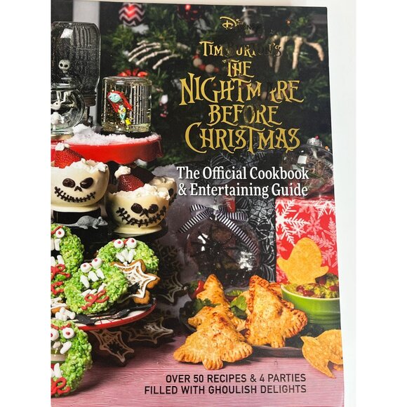 The Nightmare Before Christmas Cookbook Entertaining Guide Book Recipes Holiday - Picture 3 of 11